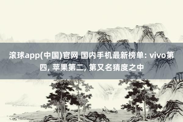 滚球app(中国)官网 国内手机最新榜单: vivo第四， 苹果第二， 第又名猜度之中