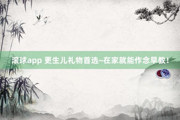 滚球app 更生儿礼物首选~在家就能作念早教！