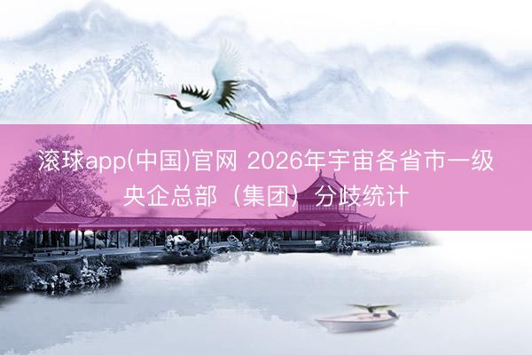 滚球app(中国)官网 2026年宇宙各省市一级央企总部（集团）分歧统计