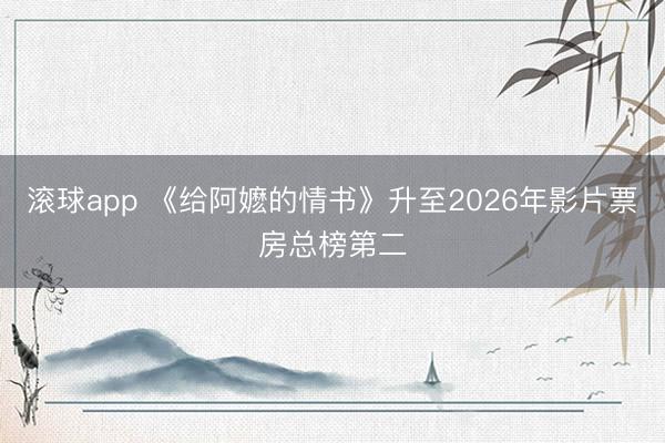 滚球app 《给阿嬷的情书》升至2026年影片票房总榜第二