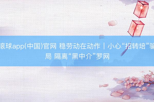 滚球app(中国)官网 稳劳动在动作｜小心“招转培”骗局 隔离“黑中介”罗网